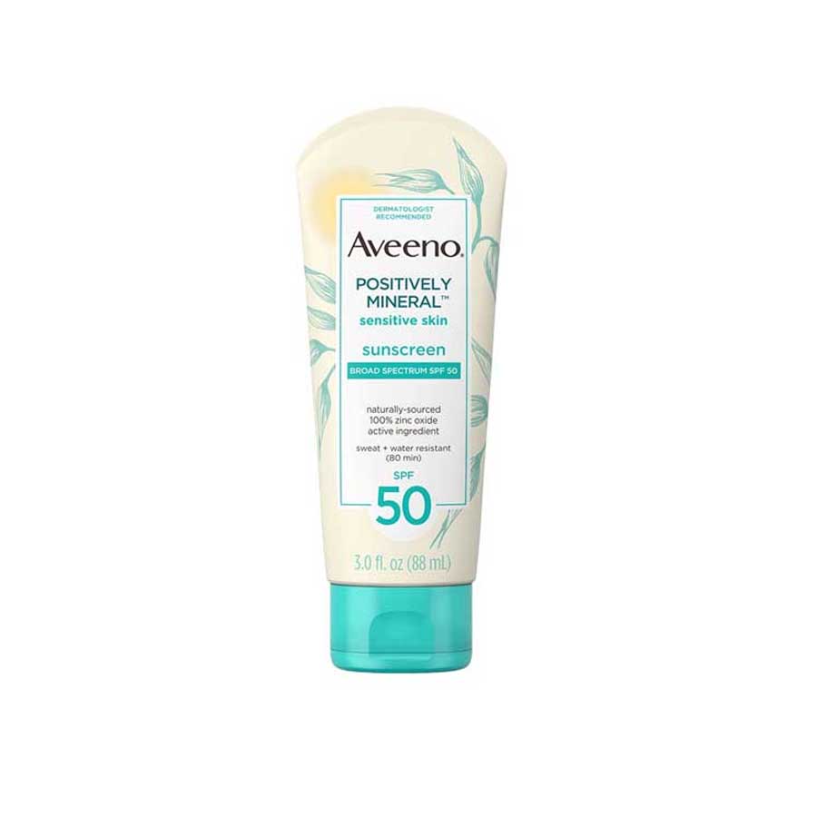 Aveeno Positively Mineral Sensitive Skin SPF 50 Sunscreen 88ml