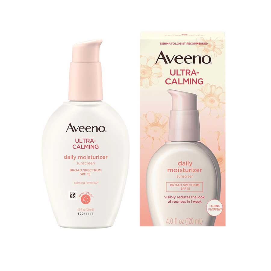Aveeno Ultra Calming Daily Face Moisturizer SPF 15 Sunscreen 120ml