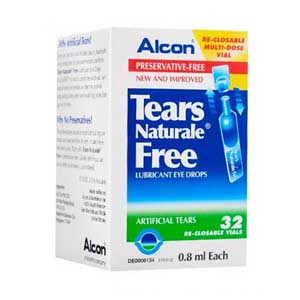 Alcon Tears Naturale Free Lubricant Eye Drops Multi Dose 32's
