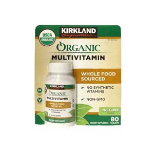 Kirkland USDA Organic Multivitamin One Per Day 80 Tablet