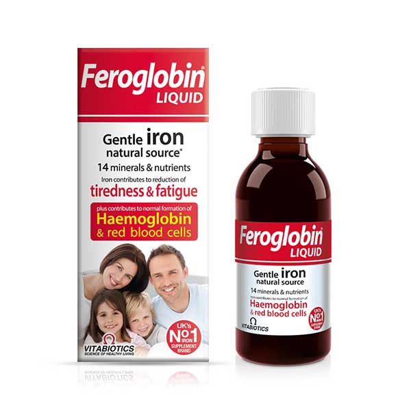 Vitabiotics Feroglobin Liquid B12 Gentle Iron Folic Acid 200ml