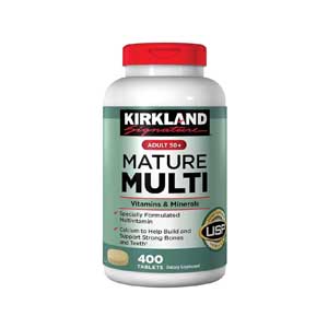 Kirkland Adults 50 Plus Mature Multi Vitamins & Minerals 400 Tablet