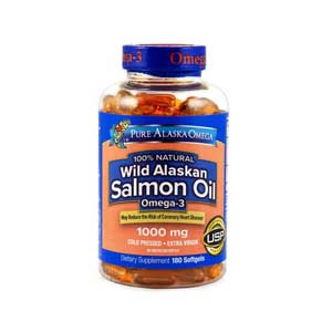 Pure Alaska Omega 3 Salmon Oil 1000mg 180 Softgel