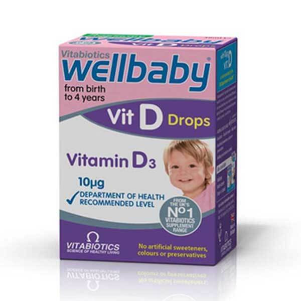 Vitabiotics Wellbaby Vitamin D3 Drops Birth to 4 Years 30ml