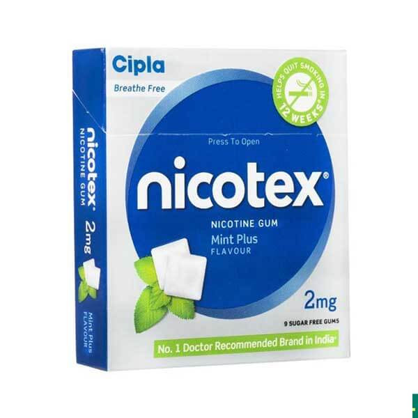 Cipla Nicotex Chewing Gum Mint Flavour 2gm