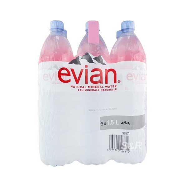 Evian Natural Mineral Water 1.5ml