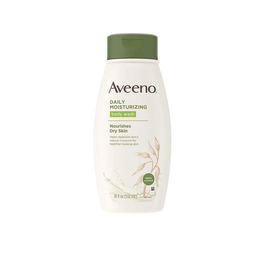 Aveeno Positively Radiant Exfoliating Fresh Scent Body Wash 532ml